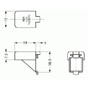 ランプ SPB-15R 棚受 ゴム付 スガツネ...の詳細画像1