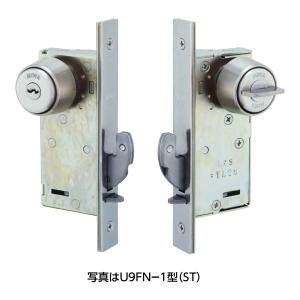 美和ロック U9 FG3-1 ※同一キー※ 引戸鎌錠(静音タイプ）バックセット