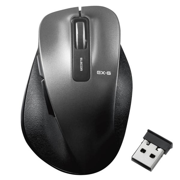 エレコム マウス ワイヤレス Mサイズ 5ボタン(戻る・進むボタン搭載) BlueLED 握