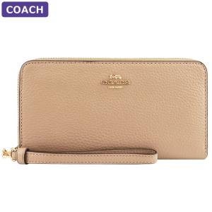 コーチ COACH 財布 長財布 C4451 IMTAU ストラップ付 ラウンドジップ アウトレット レディース ウォレット 新作
