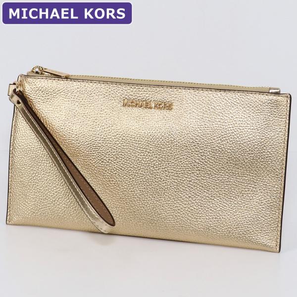 マイケルコース MICHAEL KORS ポーチ 35S4GTVW7M PALEGOLD リストレッ...