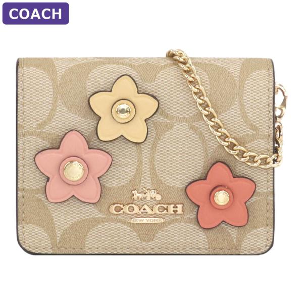 コーチ COACH カードケース CH620 IMOT4 2way シグネチャー 花柄 アウトレット...