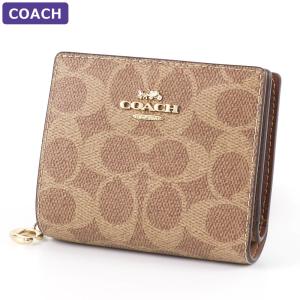 ✩未使用・COACH コーチ ブラウン 二つ折り財布 キーホルダー パスケース✩ COACH コーチ 財布 二つ折り財布 CW789 シグネチャー