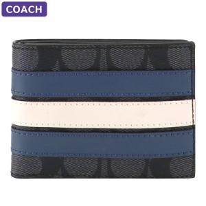 コーチ COACH 財布 二つ折り財布 3004 QBOH0 シグネチャー ミニ財布 ミニ 小さめ アウトレット メンズ ウォレット 新作