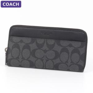 COACH（コーチ） 財布 長財布 C3441 IMBLK ストラップ付 ラウンド