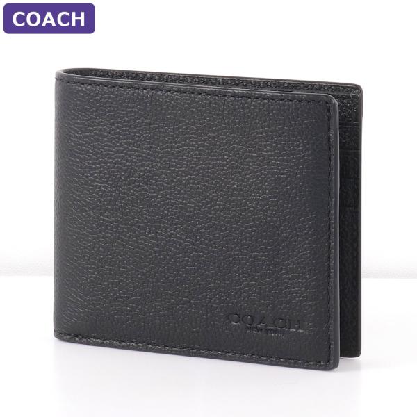 コーチ COACH 財布 二つ折り財布 67630 QBBK IDウィンドウ アウトレット メンズ ...