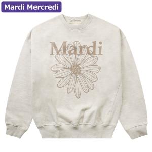 マルディメクルディ Mardi Mercredi スウェット SWEATSHIRT FLOWERMARDI OATMEAL TAUPE 長袖 レディース 韓国 ファッション アパレル｜HOMMAGE