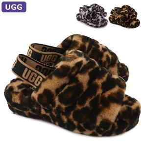 アグ UGG シューズ サンダル FLUFF YEAH SLIDE PANTHER PRINT フラッフ イヤー スライド パンサー プリント ムートン 正規品 レディース 新作
