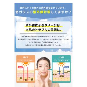 窓ガラスフィルム uvカット 紫外線100%カ...の詳細画像2