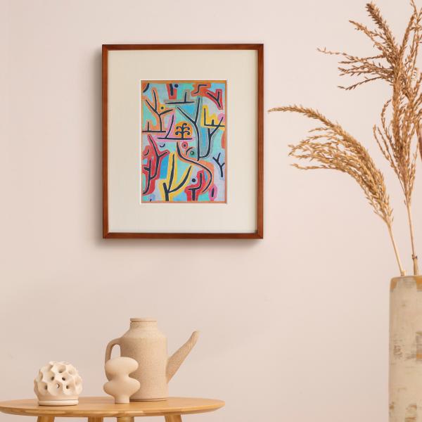 パウル・クレー「ルゥ（ツェルン）の近くの公園」アートポスター（フレーム付き） / Paul Klee...