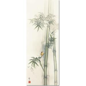 掛軸 年中掛 掛け軸-竹に雀/浮田秋水(尺三)...の詳細画像2