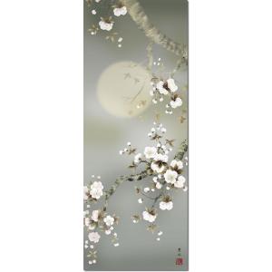 掛軸 春掛 掛け軸-夜桜/緒方葉水(尺三)床の...の詳細画像2