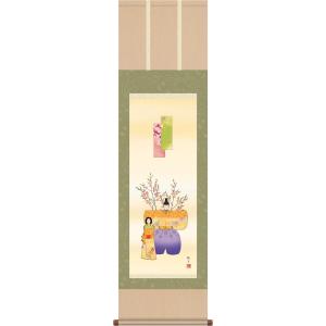 掛け軸-四季山水図（春）／雪舟(尺五立) 水墨山水画 床の間 和室