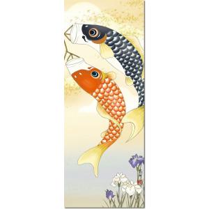 端午の節句画掛軸-鯉のぼり/田所悠竹(尺三)床...の詳細画像2