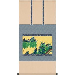 漆絵 尾形光琳の名作「燕子花(かきつばた)図」右隻 NH138R