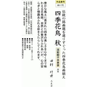 掛軸 掛け軸-四季花鳥(秋)/田村竹世 花鳥掛...の詳細画像2