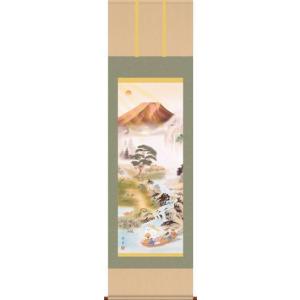 掛軸 掛け軸-開運万全図/山本祥園 縁起開運画掛軸送料無料(尺五