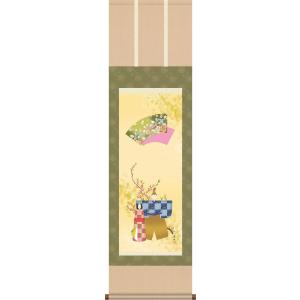 国井幸雪 大津絵 「女虚無僧」 掛軸 : アンティーク慈光 - 通販