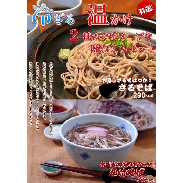 蕎麦　お取り寄せ　日本そば　セット　本返しつゆ付　ざるそば　＆　煮込み　かけそば　２種６人前　温冷　...