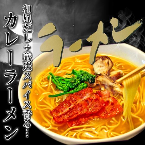 濃厚スパイス香る　カレーラーメン　お取り寄せ　とろみたっぷり　和風だし旨味　豚骨エキス入り　特製スー...