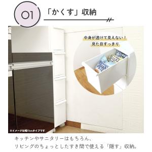 レビュー特典 隙間収納 キャスター付き 洗面所...の詳細画像1
