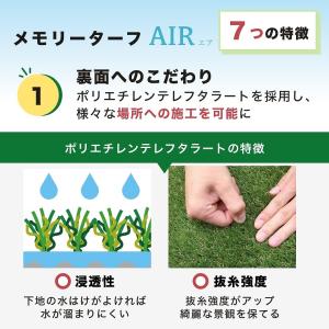 人工芝 ロール 1m×10m 芝丈25mm 芝...の詳細画像2