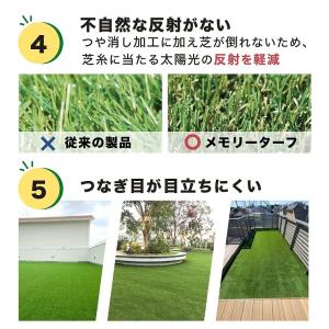 人工芝 ロール 1m×10m 芝丈25mm 芝...の詳細画像4