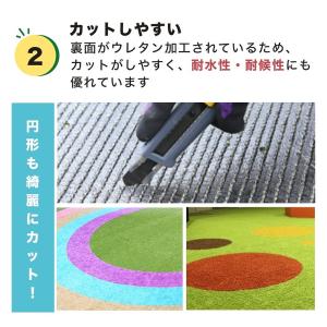 人工芝 ロール 1m×10m 芝丈28mm 芝...の詳細画像5