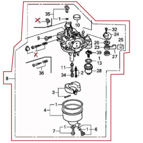 ホンダ純正部品　キャブレターASSY　BEA4A　HSS655C用　【品番16100-Z0t-H81...