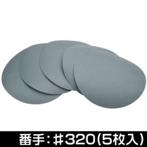 【ポイント5倍◆5月1日限定】 AP 5枚組 サンディングペーパー φ125mm（穴無） #320｜honda-walk