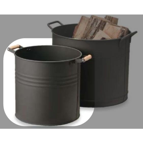 Fireside（ファイヤーサイド）　ラウンドウッドストッカー（小）　「品番AM585」