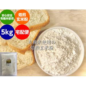 無農薬 米粉 有機栽培 安全安心 コシヒカリ  玄米粉 5kg 宅配便米粉