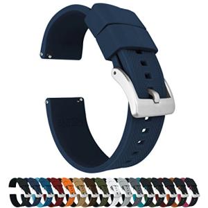 BARTON WATCH BANDS ー エリート シリコン 腕時計用 バンド ー クイック リリース ー ストラップのカラー＆幅 選択可 22mm