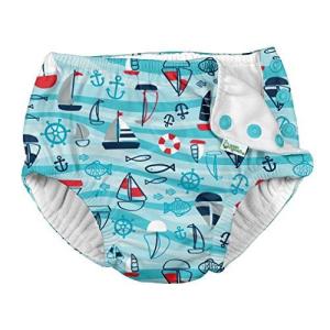I play オムツ機能付き 水遊びパンツ スイムダイパー スイミングパンツ 男の子 Aqua Wavy Nautical L: 18ヶ