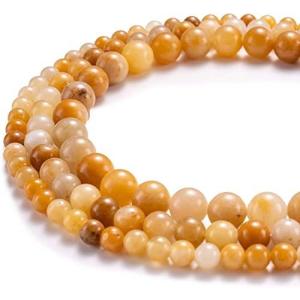 BEADNOVA 410mmジェムストーンラウンドビーズ ばら ジュエリー作成用 6mm GEMー0009ー0106