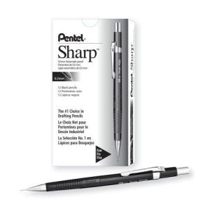 (1 Pack 0.5mm Black) ー Pentel Sharp Automatic Pencil 0.5mm Lead Size Blの商品画像