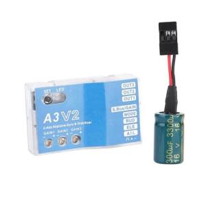 Jadeshay RCフライトコントローラー F50A 3軸ジャイロ A3 V2スタビライザー RC固定翼飛行機用