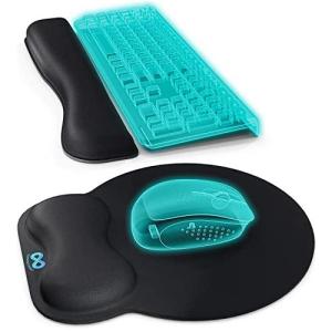Everlasting Comfort Mouse Pad with Wrist Support ー Includes Keyboard Wrist