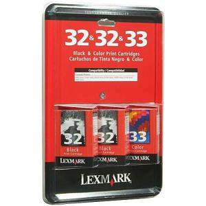 Lexmark Ink Cartridges Value Pack ー 2 Black & 1 Color  ー For