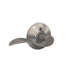 Schlage Lock Company F170ACC619LH アクセント 左利き レバー非ターンロック サテンニッケル (F170 ACC 61