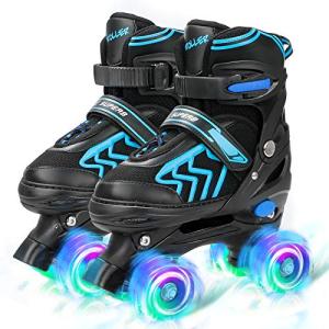 SZHZS Adjustable Toddler Kids Roller Skates with Light Up Wheels for Boys G