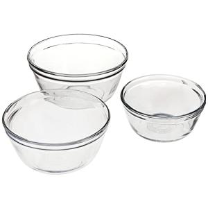 Anchor Hocking 3ーPiece Mixing Bowl Set, Clear by Anchor Hocking
