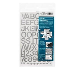 Chartpak SelfAdhesive Vinyl Capital Letters and Numbers, 1 Inch H