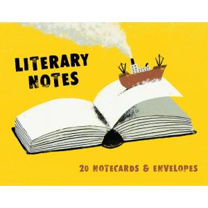 Literary Notes (Gift for Book Lovers, Cards for Bibliophiles, Notecards wit