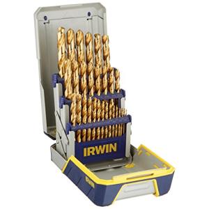 Irwin Industrial Tools 3018003 TiN coated Metal Index Drill Bit Set with Ca