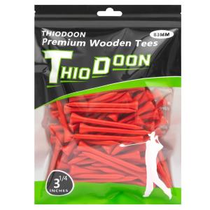 THIODOON Golf tees 2 1/8 inch Less Friction Wood Tees Training for Golfer Pの商品画像