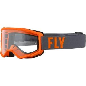 Fly Racing Youth Focus Goggles (Grey/Orange Youth)の商品画像