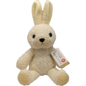 ウサギのフカフカ Sサイズ クリーム 童心 うさぎ ぬいぐるみ 日本製