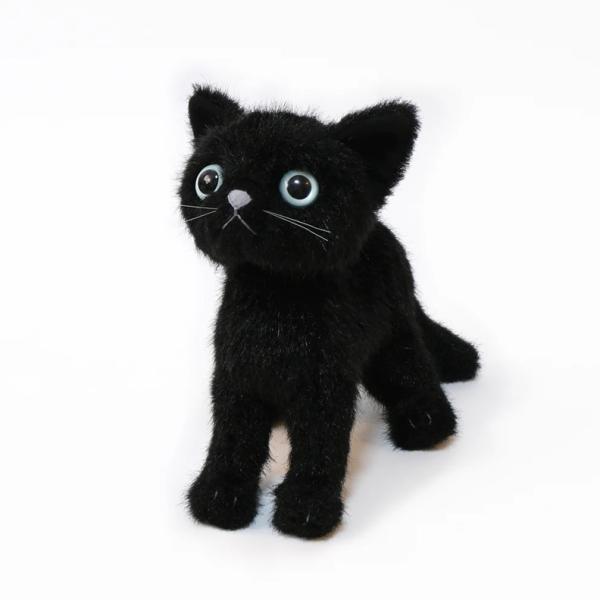 ドロップス クロ ブルーアイ cuddly 猫 ぬいぐるみ 黒猫 日本製