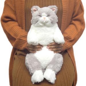 猫のぬいぐるみ　クリーム ひざねこ すやすや クリーム 猫 ぬいぐるみ ネコ サンレモン : HONDA